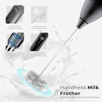 Handheld Electric Coffee Mixer Stirrer Milk Frother