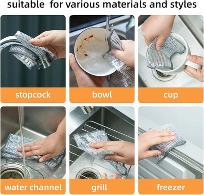 Multipurpose Wire Miracle Cleaning Cloths ( 5 PCS )