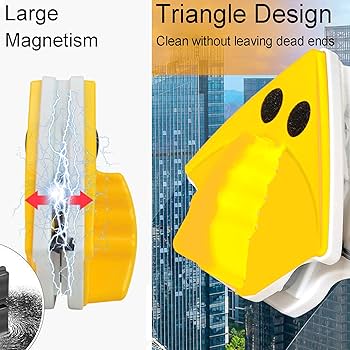 Double-sided Magnetic Glass Cleaner