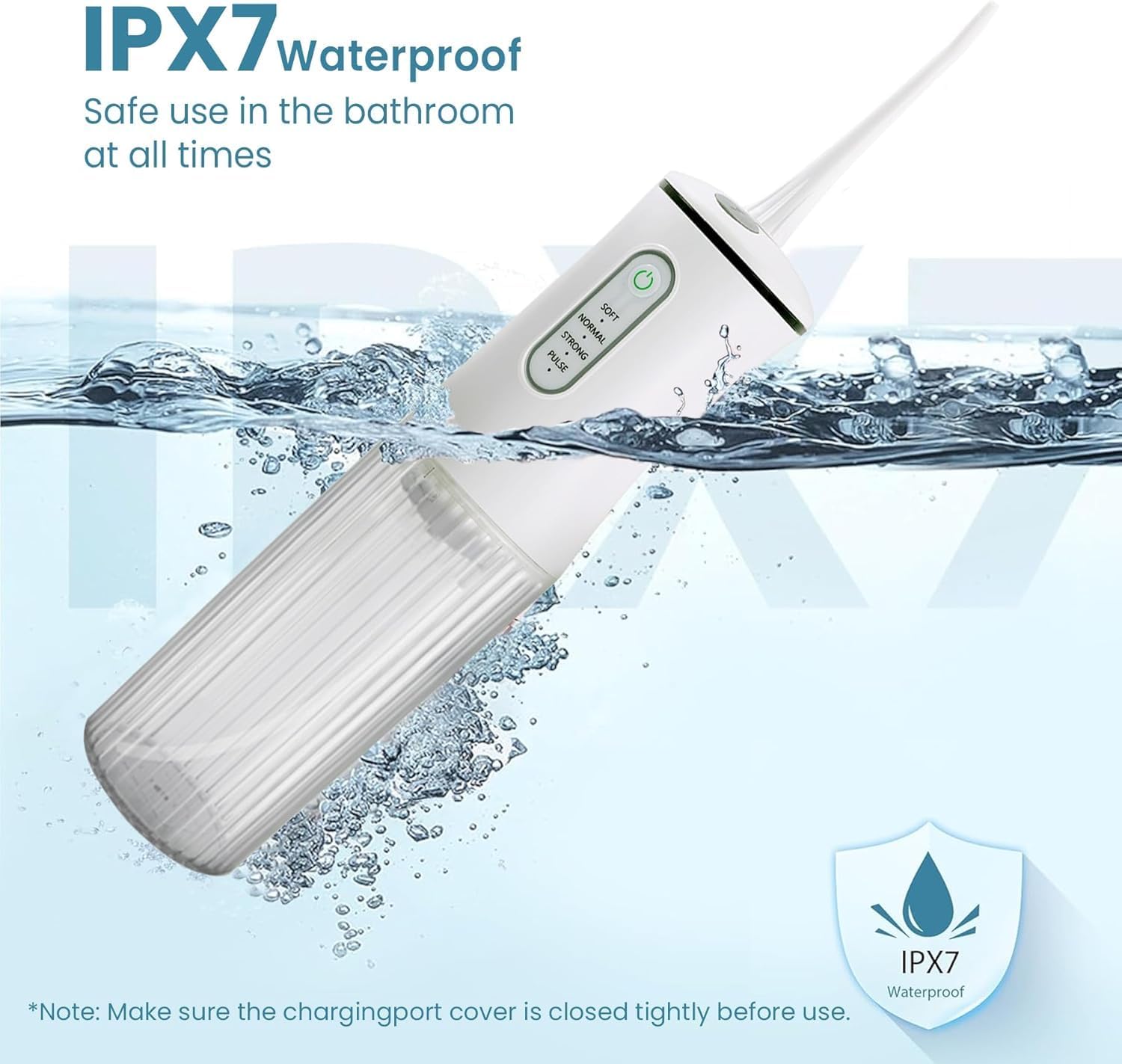 Water dental flosser