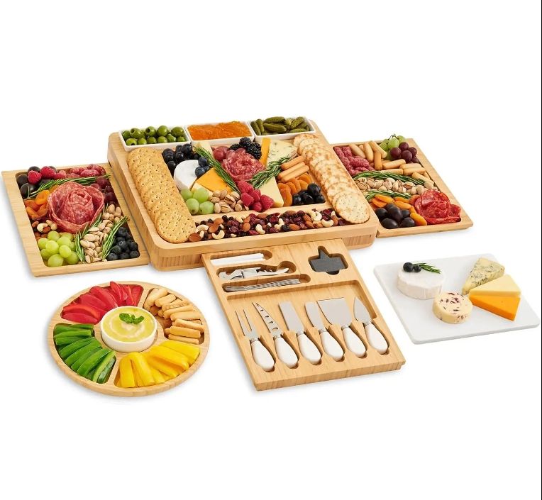 Meat and Cheese Board Set with Charcuterie