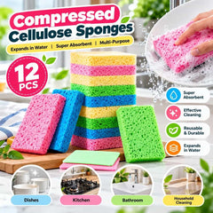 Compressed Cellulose Sponges ( 12 pcs )