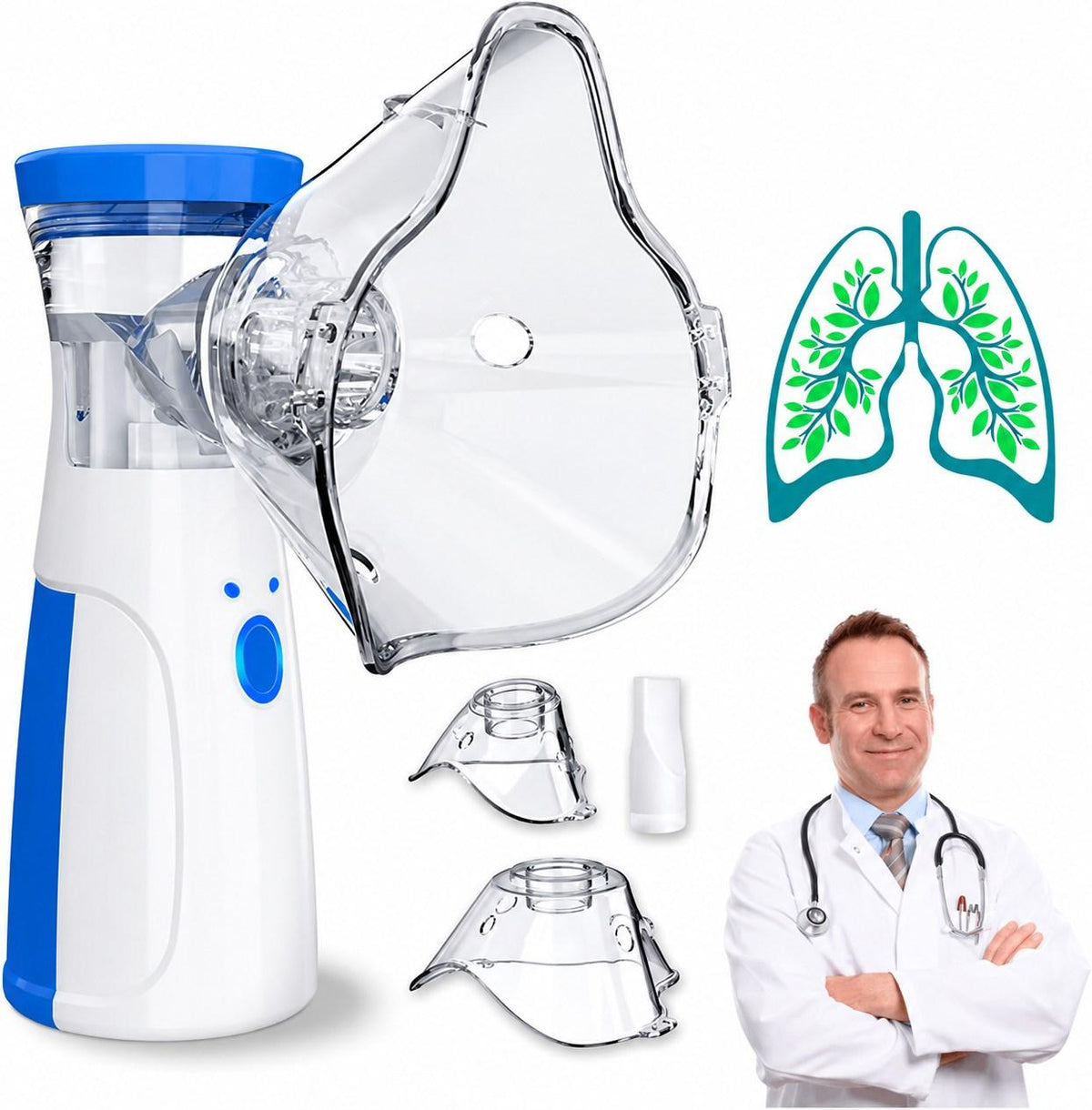 Rechargeable Nebulizer Machine for Adults and Kids
