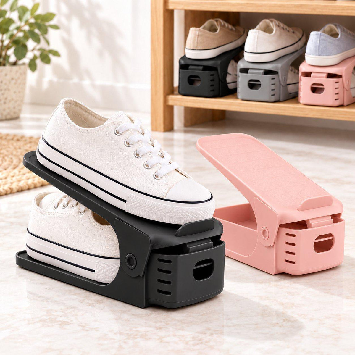 ( 6 pcs ) Shoe stacker Space