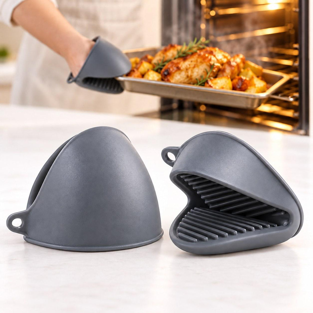 Silicone Oven Mitt ( 2 PCS )