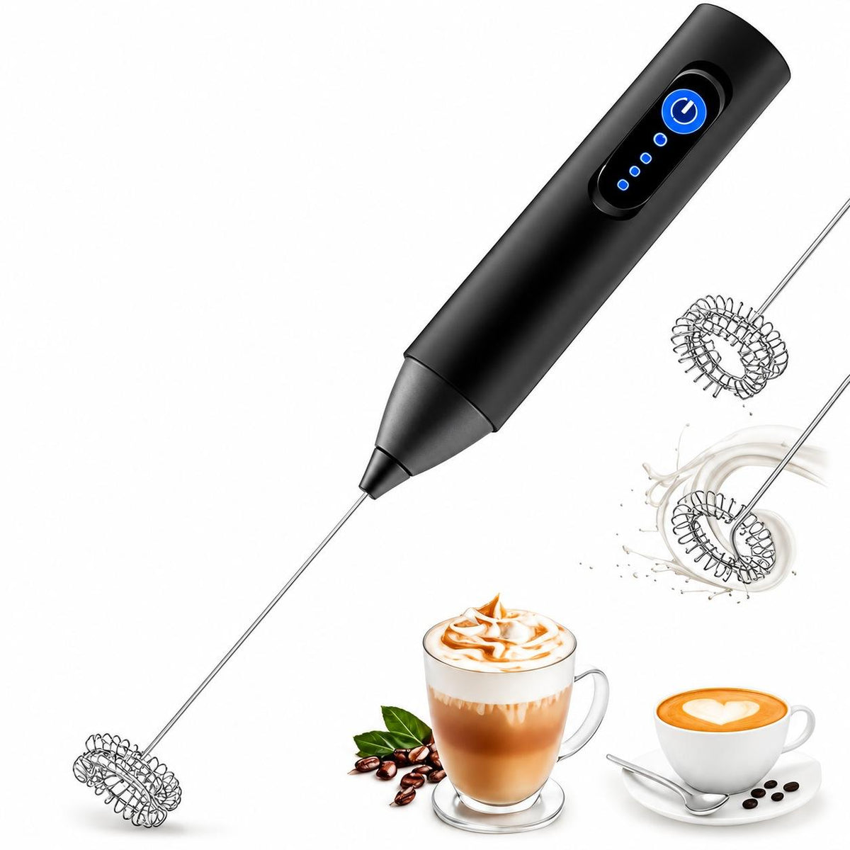 Handheld Electric Coffee Mixer Stirrer Milk Frother