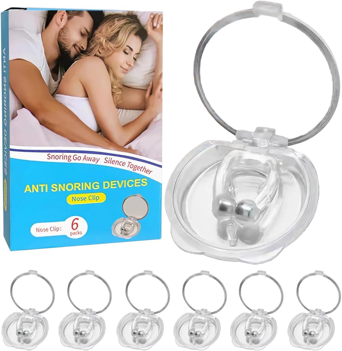 Anti Snoring Nose Clip ( 6 pcs ) - Makfoul