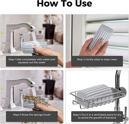 Damp Duster Sponge ( 6 pcs ) - Makfoul