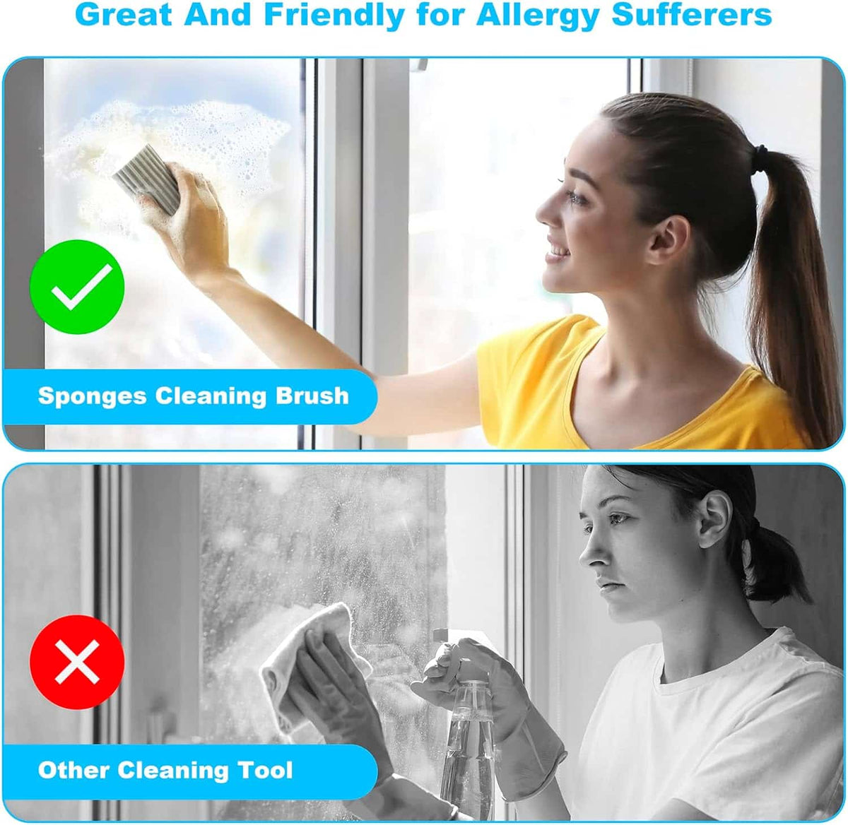Damp Duster Sponge ( 6 pcs ) - Makfoul