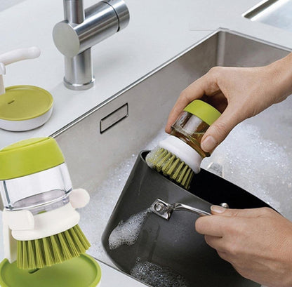 Dish Brush with Soap Dispenser - Makfoul