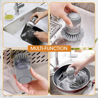 Dish Brush with Soap Dispenser - Makfoul