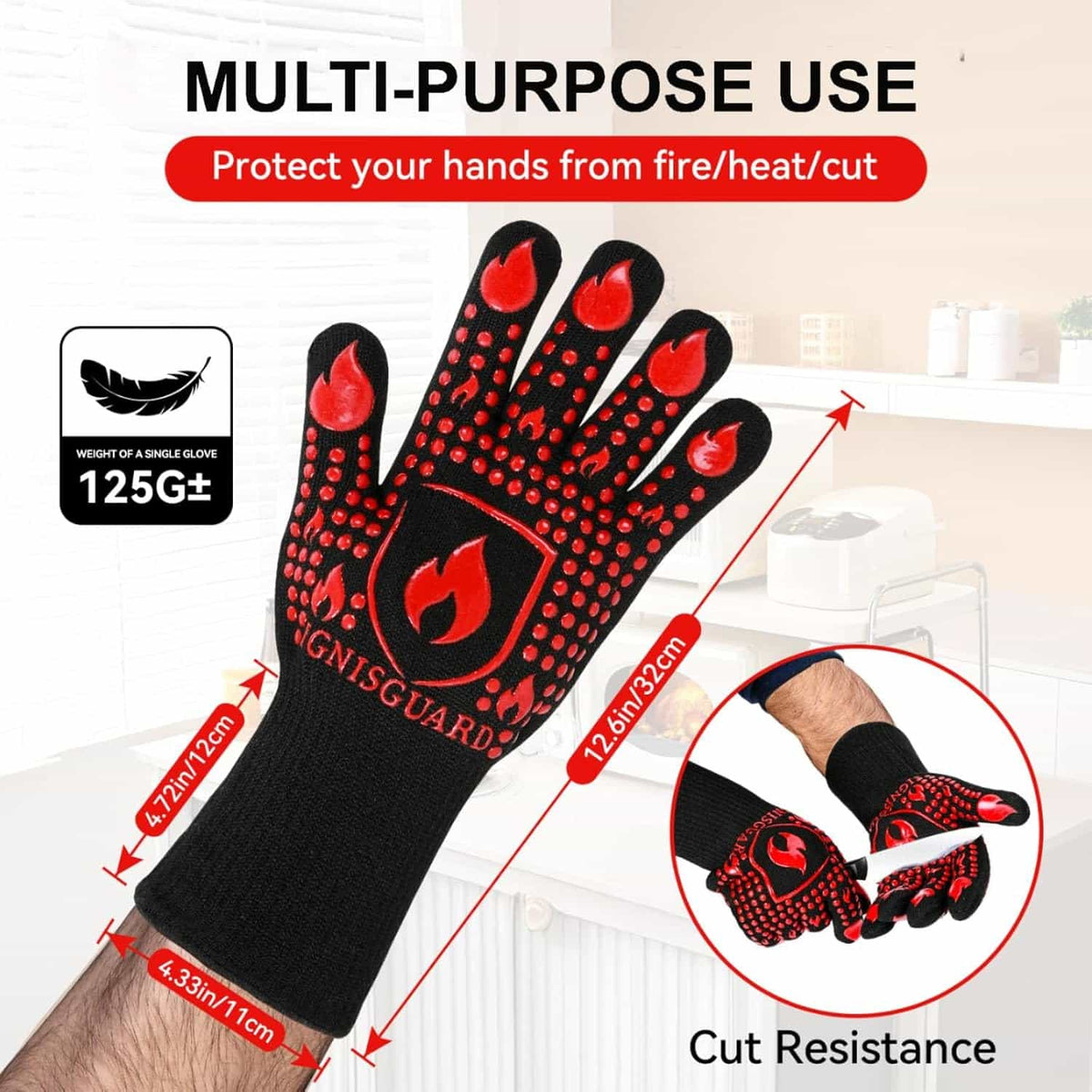 Heat Resistant Gloves ( 1 PAIR ) - Makfoul
