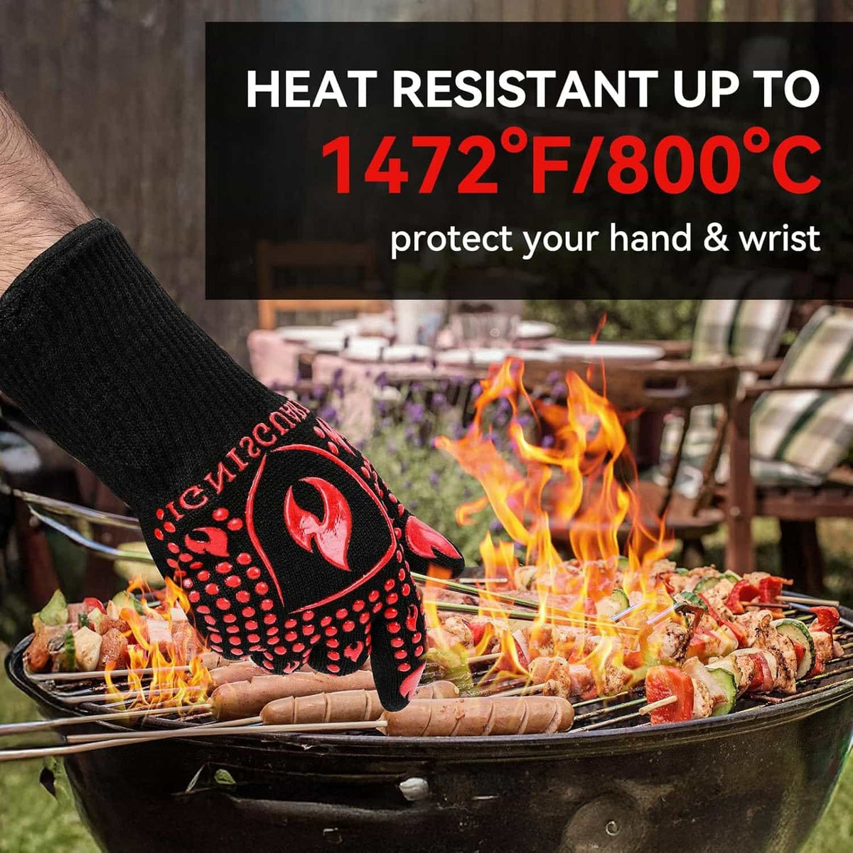 Heat Resistant Gloves ( 1 PAIR ) - Makfoul