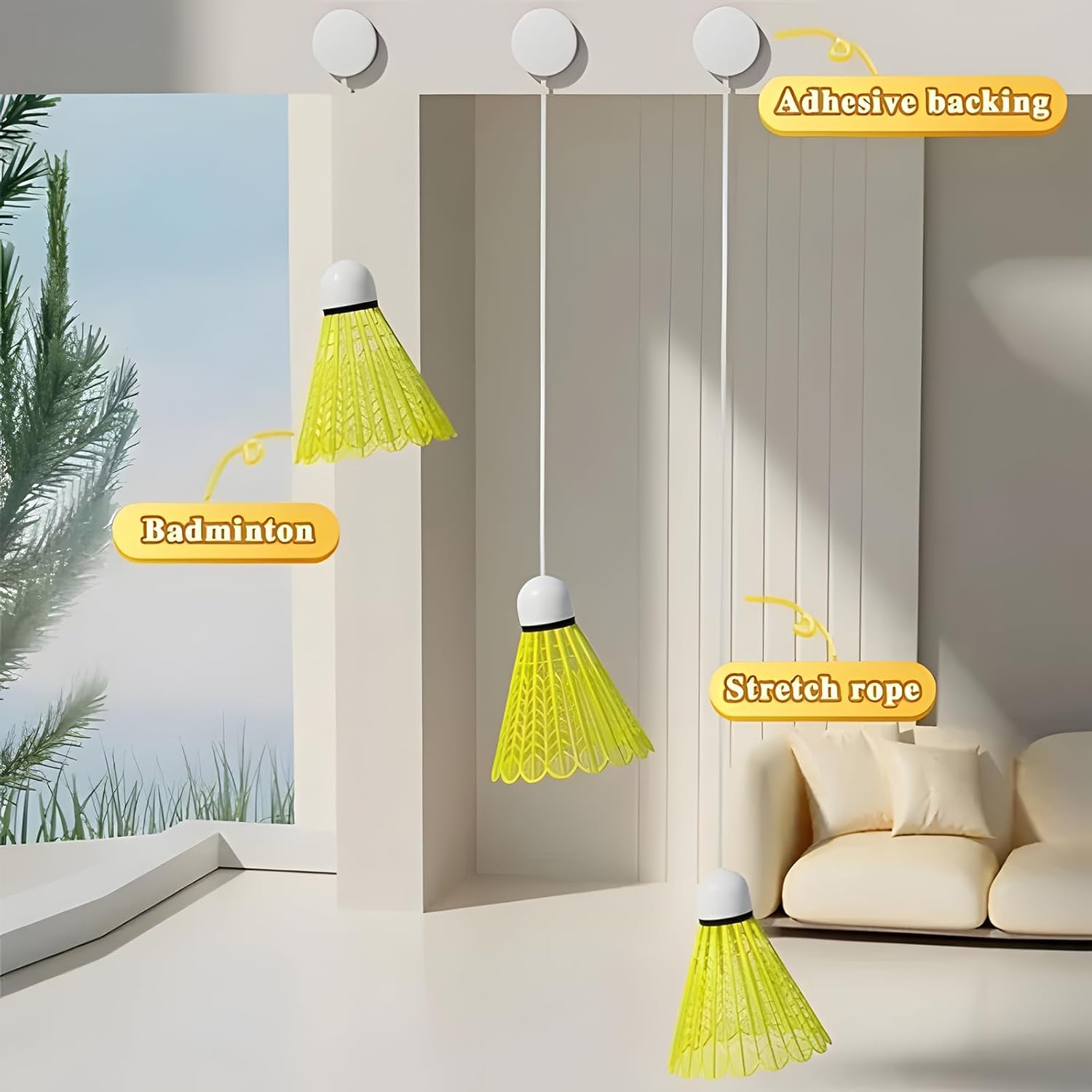 Rebound Badminton Trainer - Makfoul