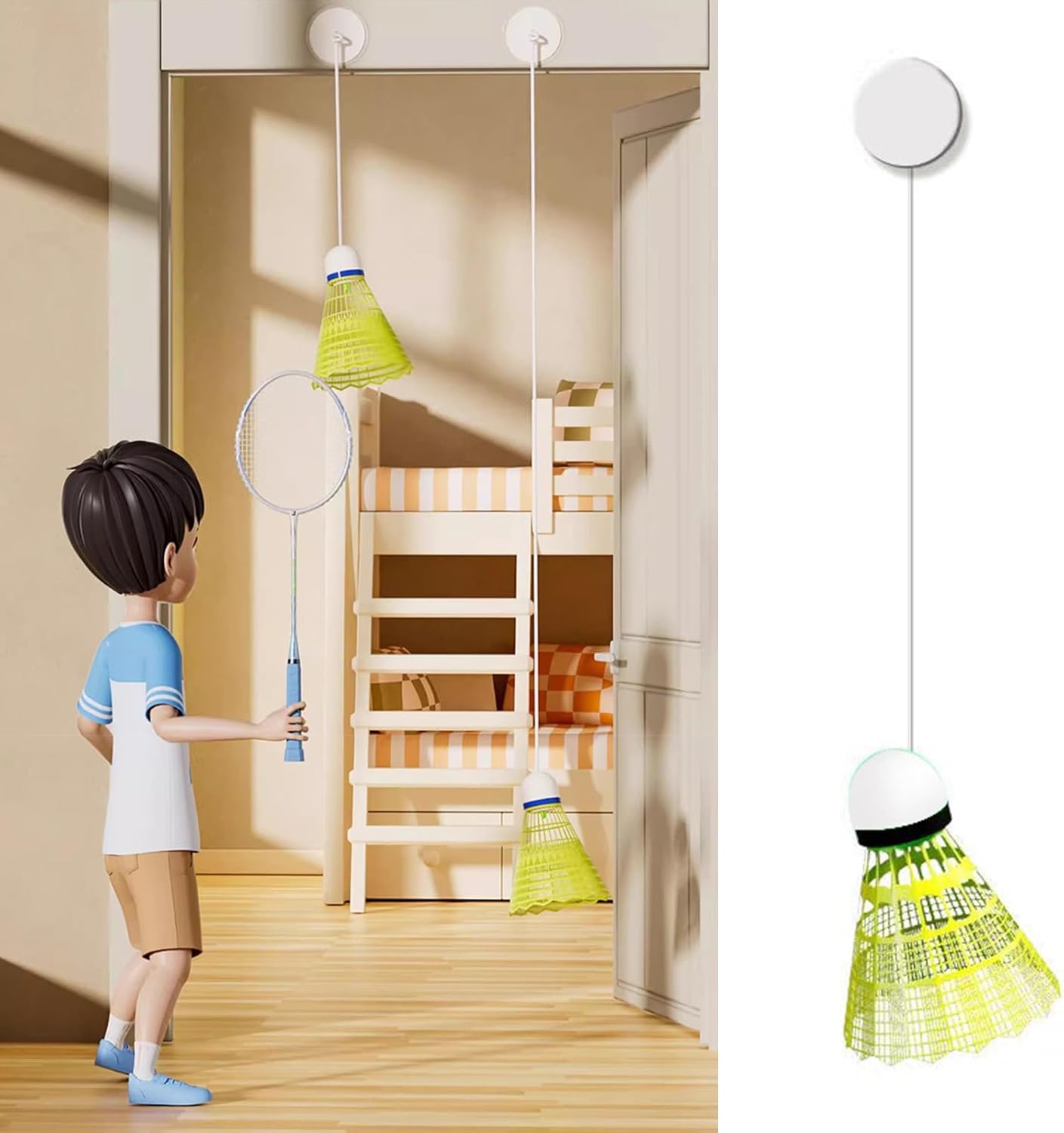 Rebound Badminton Trainer - Makfoul