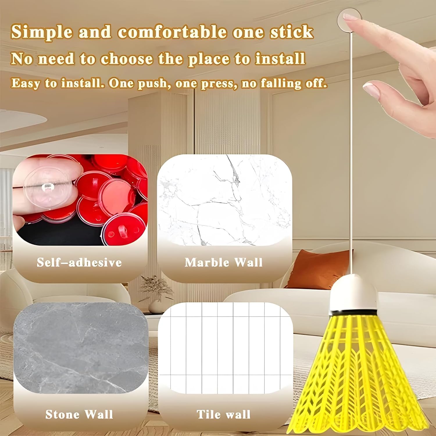 Rebound Badminton Trainer - Makfoul