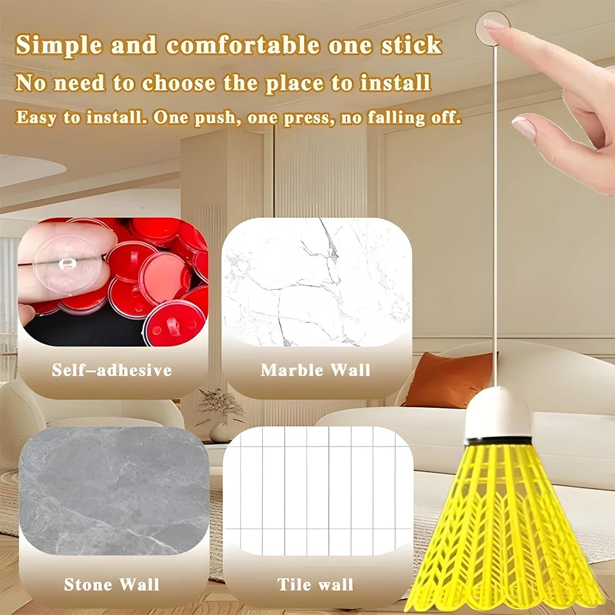 Rebound Badminton Trainer - Makfoul