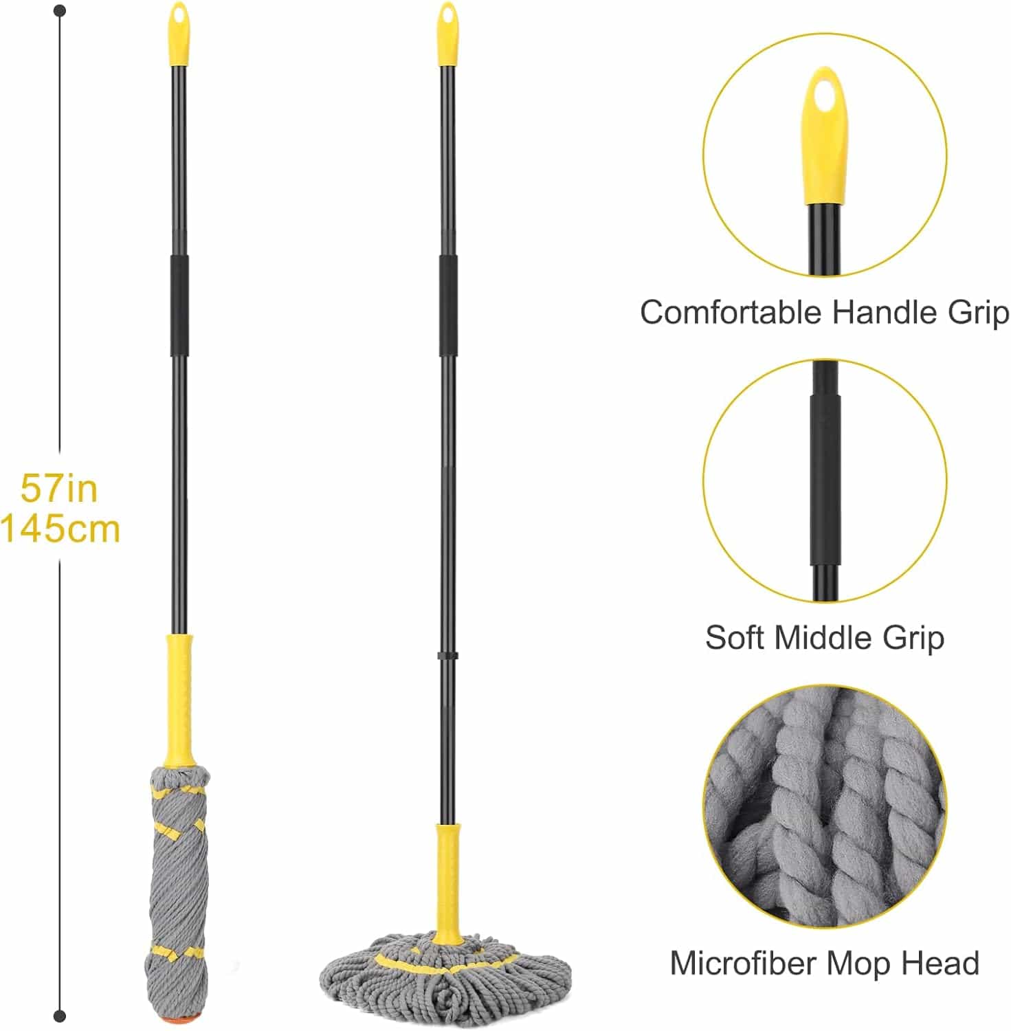 Self Wringing Twist Mop - Makfoul