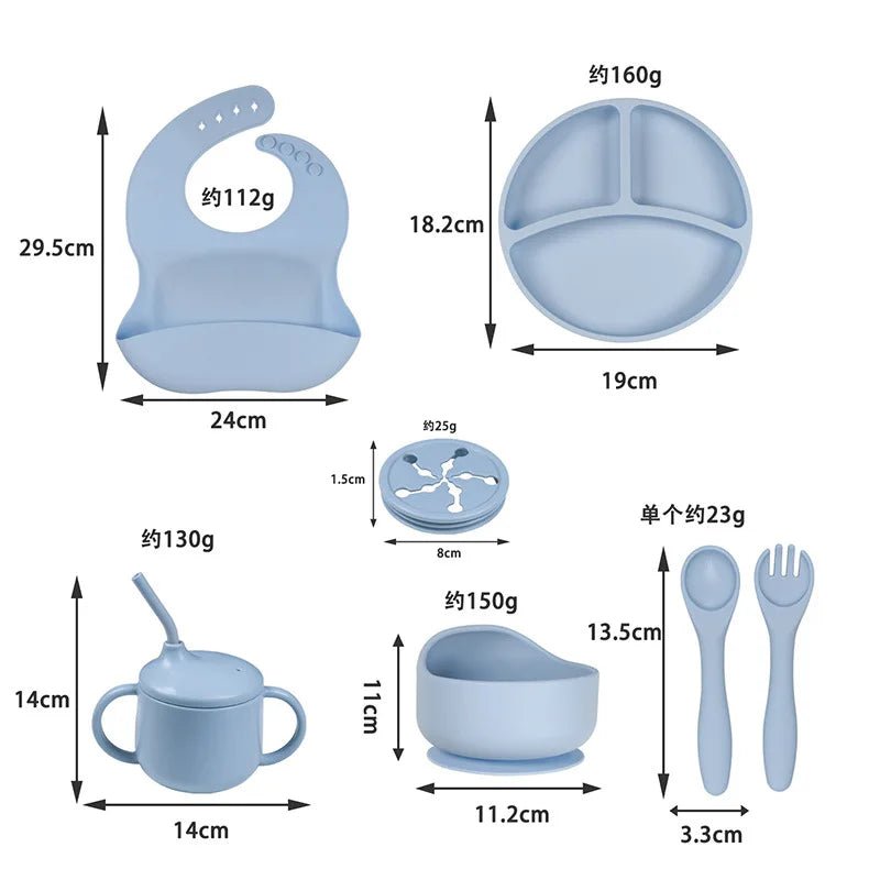 Silicone Baby Feeding Set - Makfoul
