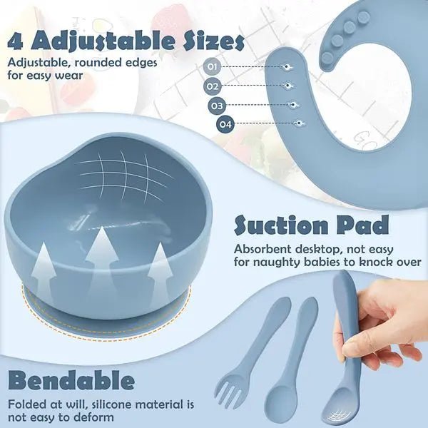 Silicone Baby Feeding Set - Makfoul