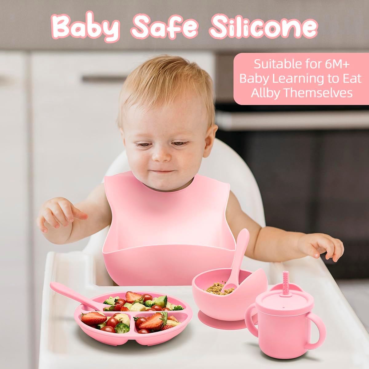 Silicone Baby Feeding Set - Makfoul