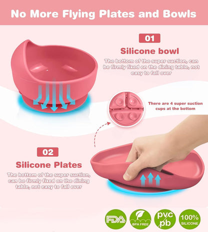Silicone Baby Feeding Set - Makfoul