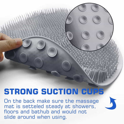 Silicone Shower foot &amp; back scrubber - Makfoul
