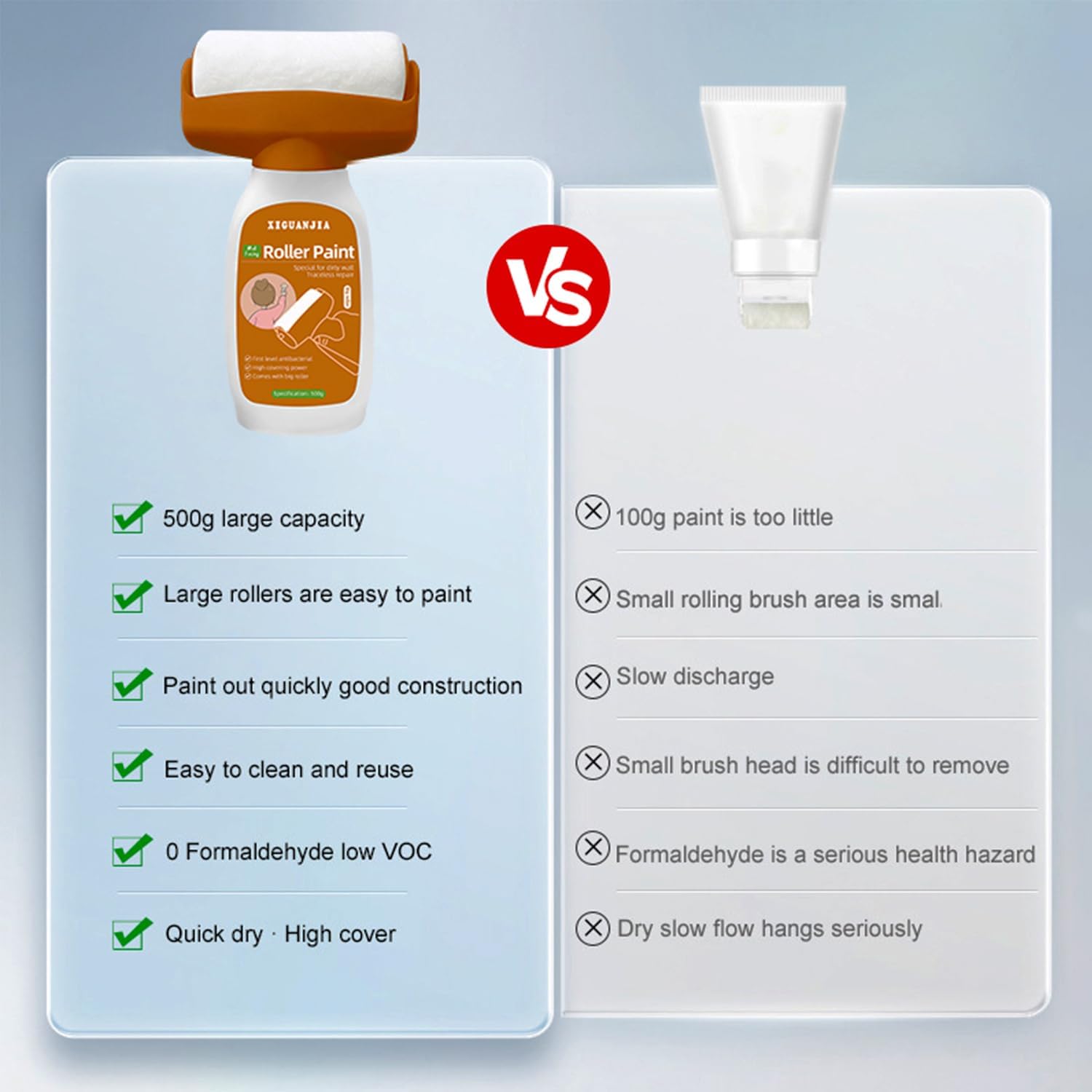 Small Roller Brush Repair ( 500 gram , white ) - Makfoul