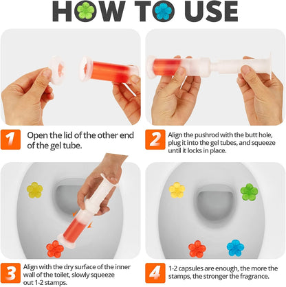 Toilet Gel Stamp ( 16 flowers ) - Makfoul