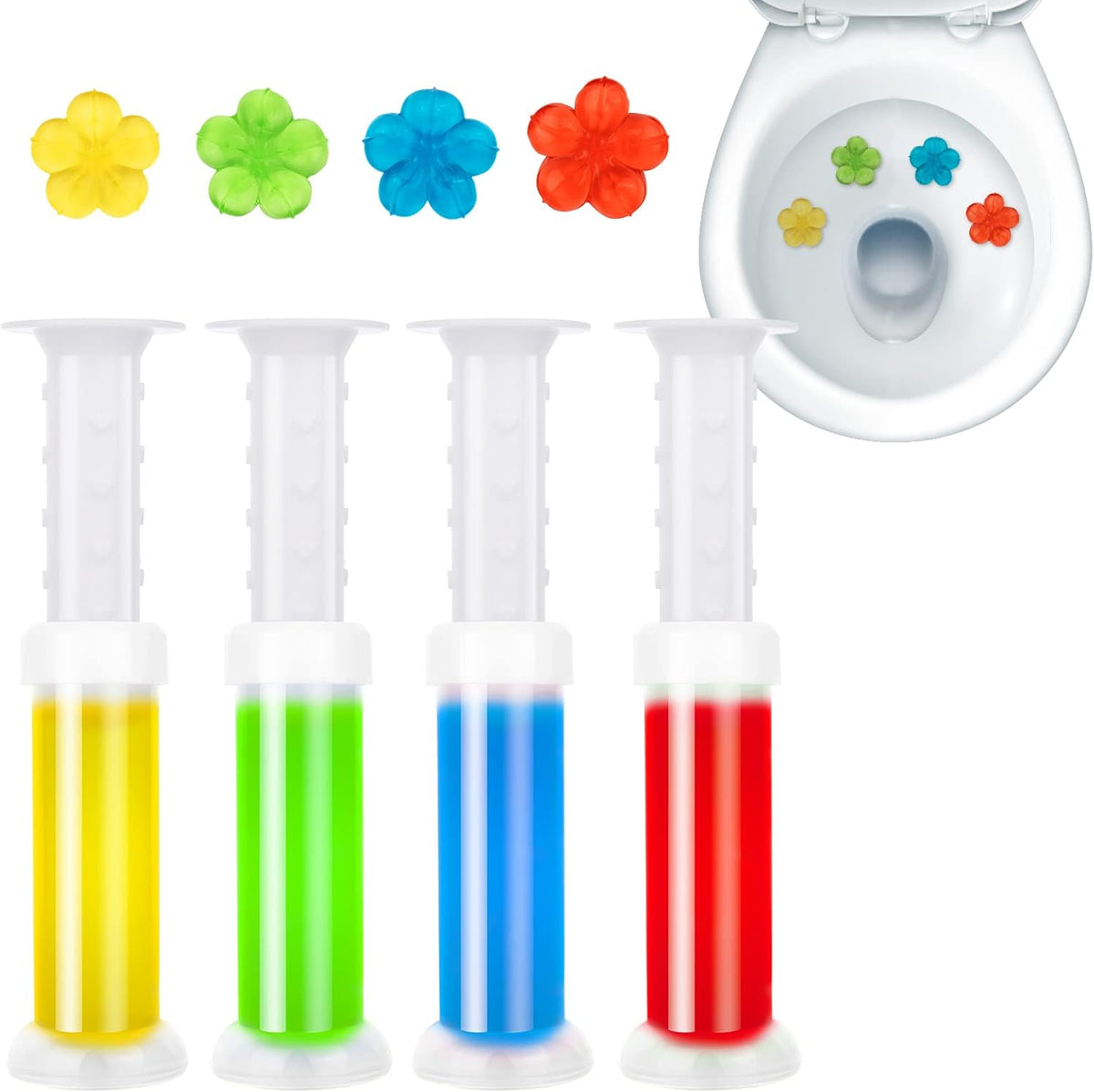 Toilet Gel Stamp ( 16 flowers ) - Makfoul