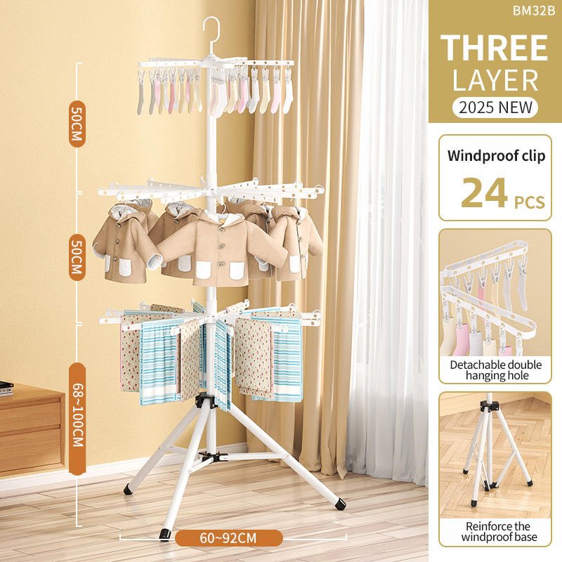 Tripod Clothes Drying Rack - Makfoul