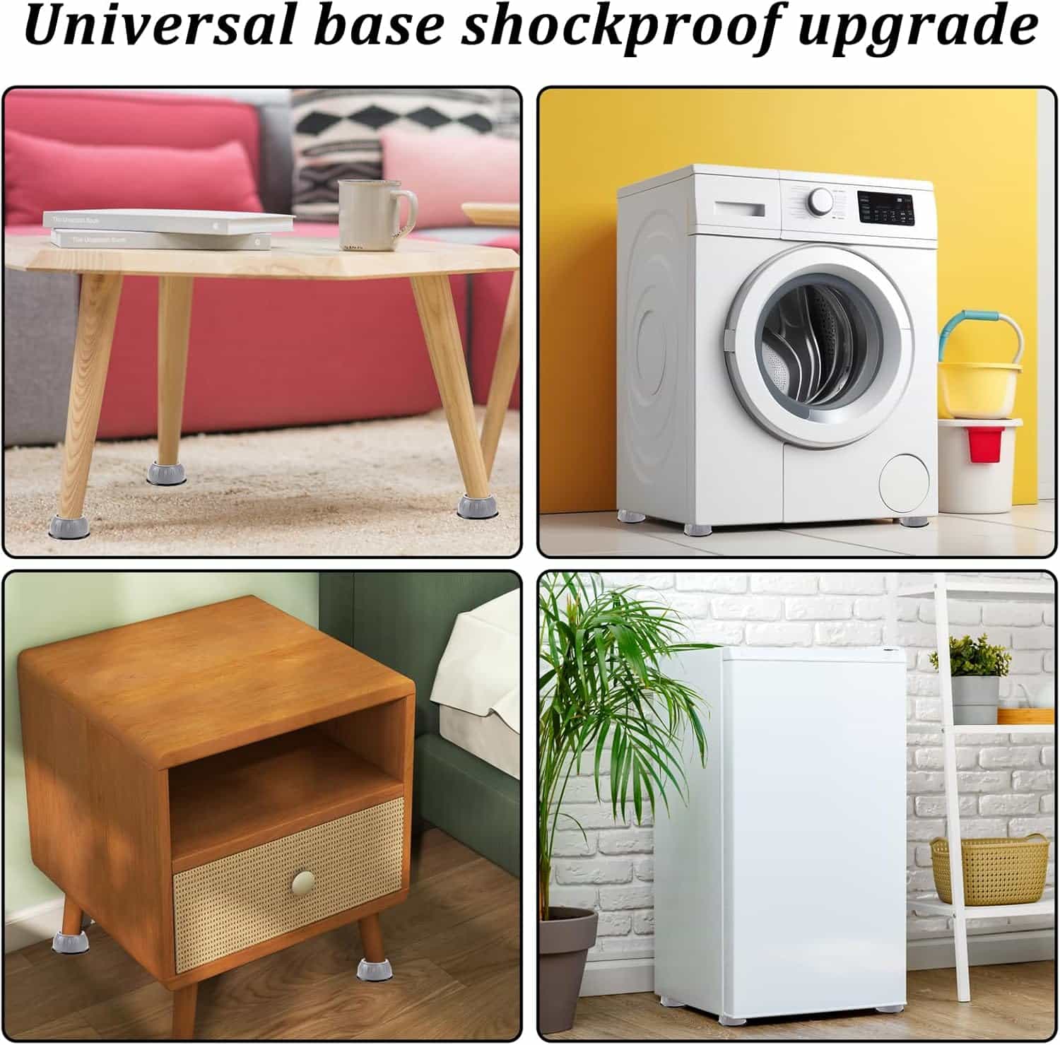 Washing Machine Foot Pads for Anti - Vibration ( 4 pcs ) - Makfoul